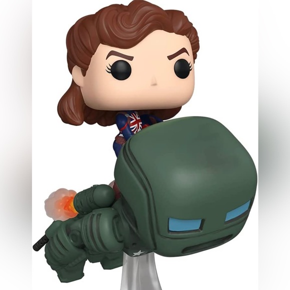 Funko Pop! Deluxe Marvel: What If? Captain Carter Riding Hydrostomper Exclusive! - Picture 2 of 4